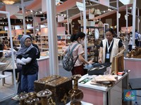 Pameran BRI UMKM EXPO (RT) BRILIANPRENEUR di Jakarta Convention Center (JCC), Jakarta, Kamis (7/12/2023). (CNBC Indonesia/Tri Susilo)