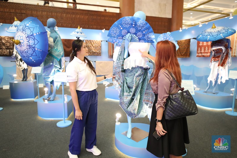 Pameran BRI UMKM EXPO (RT) BRILIANPRENEUR di Jakarta Convention Center (JCC), Jakarta, Kamis (7/12/2023). (CNBC Indonesia/Tri Susilo)