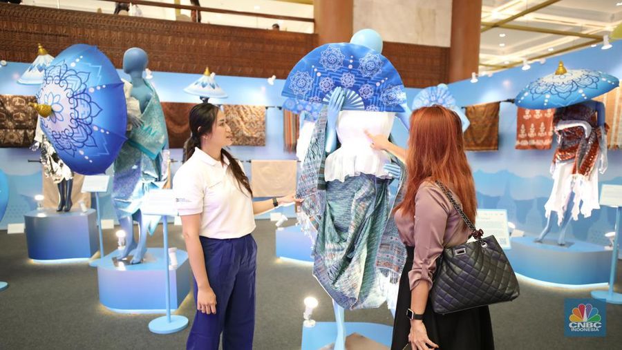 Pameran BRI UMKM EXPO (RT) BRILIANPRENEUR di Jakarta Convention Center (JCC), Jakarta, Kamis (7/12/2023). (CNBC Indonesia/Tri Susilo)