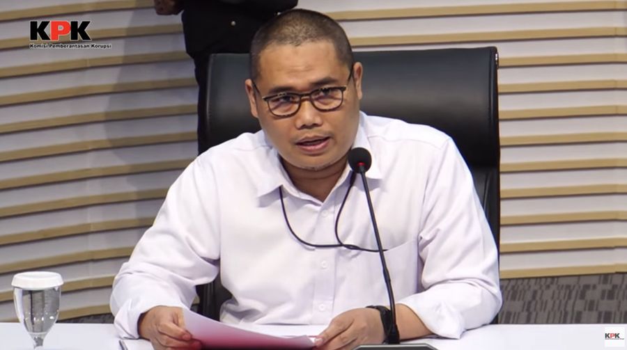 Konferensi Pers Penahanan Tersangka Korupsi di DItjen Bea Cukai Kemenkeu RI. (Tangkapan Layar Youtube KPK RI)