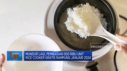 Pembagian 500 Ribu Rice Cooker Gratis Rampung Januari 2024