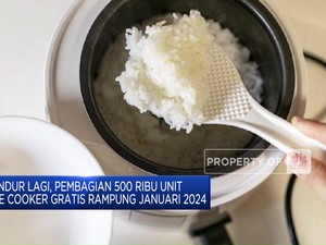 Pembagian 500 Ribu Rice Cooker Gratis Rampung Januari 2024