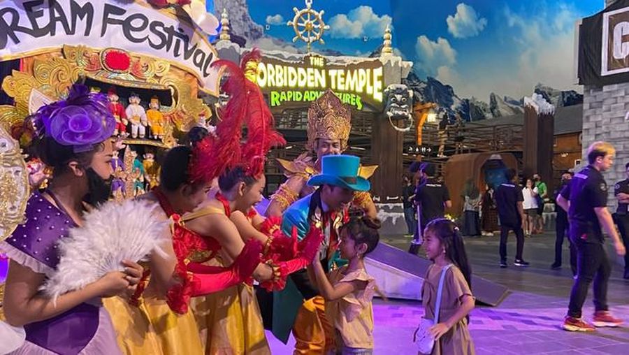 Potret keceriaan anak-anak saat berkunjung di Trans Studio Bali. (Ok. Trans Studio Bali)