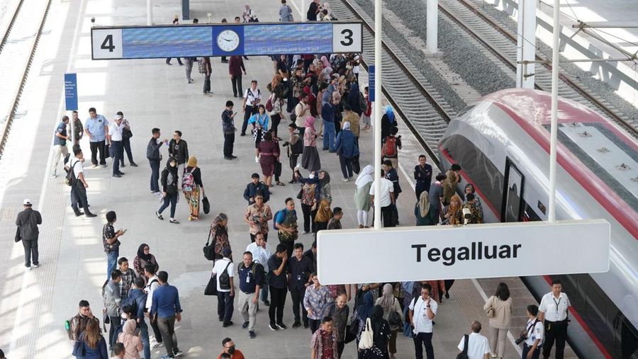 Suasana stasiun Kereta Cepat Padalaran. (Dok. KCIC)