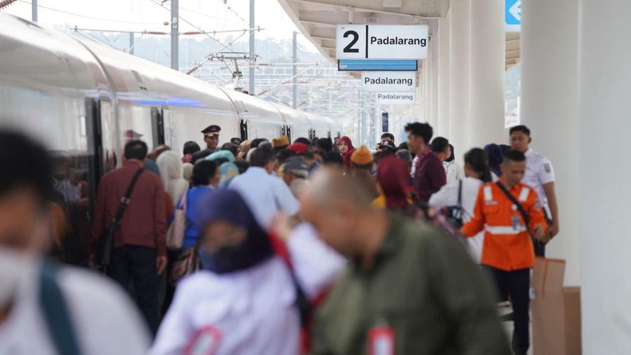 Suasana stasiun Kereta Cepat Padalaran. (Dok. KCIC)