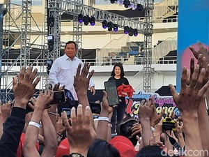 Hadiri HUT PSI di Semarang, Prabowo Diteriaki Prabowo Gemoy