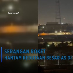 Video: Serangan Roket Hantam Kedutaan Besar AS di Bagdad