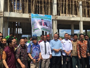 Mendag Tinjau Pembangunan Gedung Baru Universitas Muhammadiyah Bima