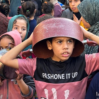 Potret Warga Gaza Kelaparan di Tengah Serangan Israel