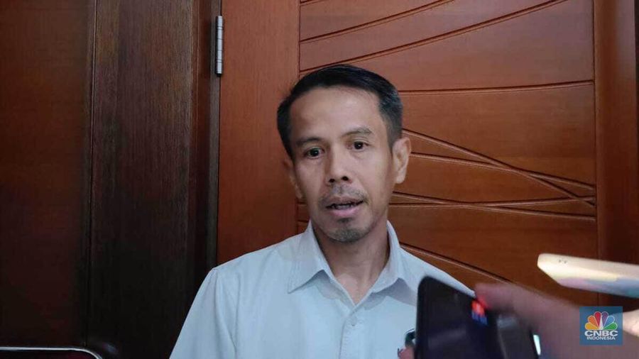Direktur Utama Badan Pengelola Dana Lingkungan Hidup (BPDLH). Joko Tri Haryanto. (CNBC Indonesia/Rosseno Aji Nugroho)