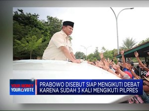  Gerindra Pastikan Prabowo Siap Ikuti Debat Pilpres