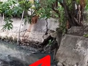 Gagal Beraksi, Penjambret Terjun ke Sungai-Ngumpet di Gorong-gorong Surabaya