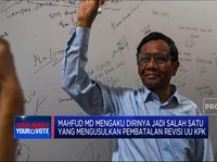 Mahfud: Revisi UU KPK Bikin Indeks Persepsi Korupsi RI Turun