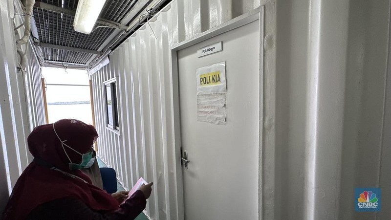 Area pendaftaran RSA Nusa Waluya. (CNBC Indoneia/Puspa)