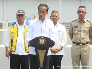 Pompa Sentiong Diresmikan Jokowi, Banjir Jakarta Diklaim Bisa Berkurang 62%