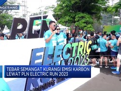 Semangat Kurangi Emisi Karbon Lewat PLN Electric Run 2023