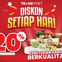 Jangan Lupa! Diskon Tiap Hari 20% Produk Fresh di Transmart