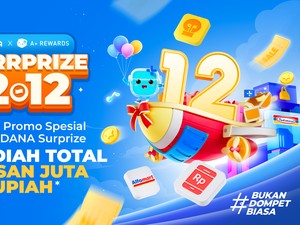 Wah! Ada Promo Berhadiah Ratusan Juta di DANA SURRRPRIZE 12.12