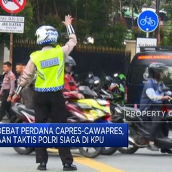 Jelang Debat Perdana Capres-Cawapres, Polri Siaga di KPU