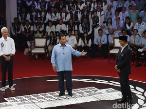 Adu Keren Tunggangan Capres Menuju Lokasi Debat Ketiga
