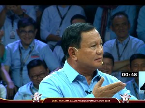 Debat Capres soal HAM di Papua, Prabowo Sempat Berpose Bak Silat