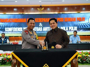 Komentar Erick Thohir soal Kasus Upaya Match Fixing Rumah Judi