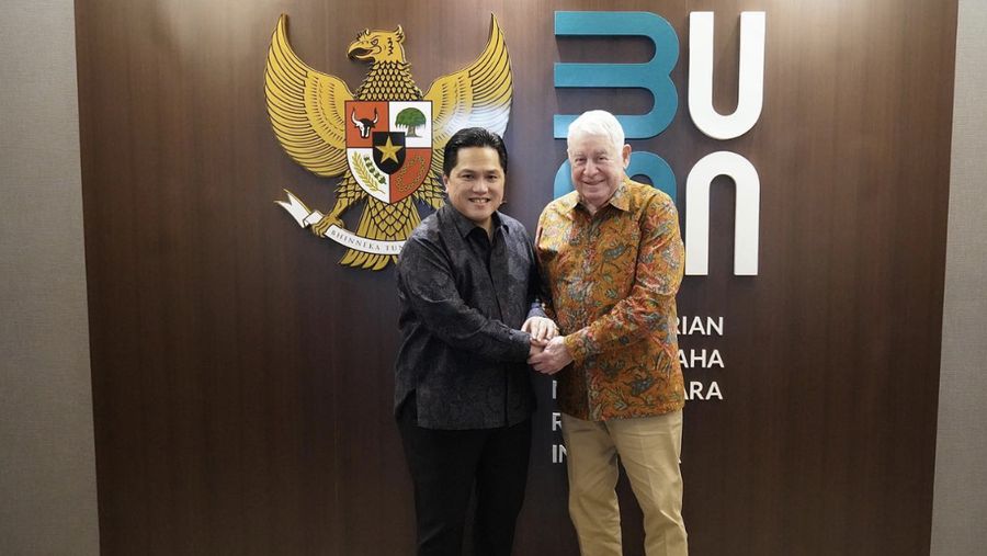 Menteri BUMN Erick Thohir dan Petinggi Freeport McMoran USA, Richard Adkerson dan Kathleen Quirk. (Instagram/Erick Thohir)