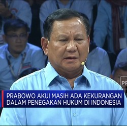 Prabowo Akui Masih Ada Kekurangan Dalam Penegakan Hukum