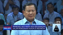 Prabowo Akui Masih Ada Kekurangan Dalam Penegakan Hukum