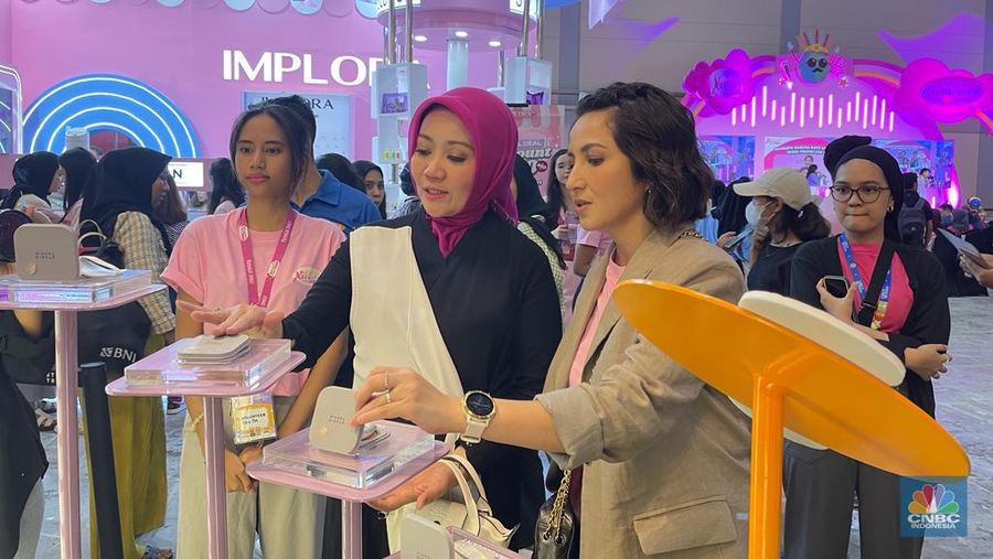 Atalia Kamil di Jakarta X Beauty. (CNBC Indonesia/Rindi Salsabilla)