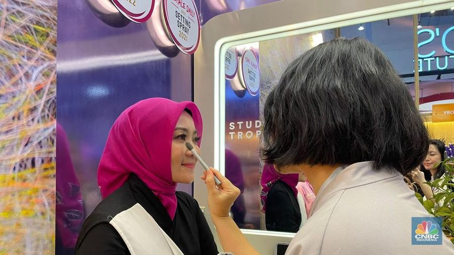 Atalia Kamil di Jakarta X Beauty. (CNBC Indonesia/Rindi Salsabilla)