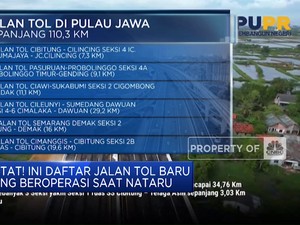 Catat! Ini Daftar Jalan Tol Baru Yang Beroperasi Saat Nataru