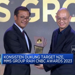 Konsisten Dukung Target NZE, MMS Group Raih CNBC Awards 2023