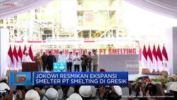 Jokowi Resmikan Ekspansi Smelter PT Smelting di Gresik