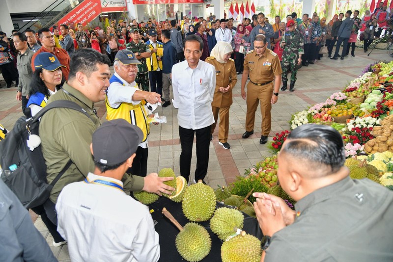 Jokowi Resmikan Pasar Terbesar di Indonesia, Ada di Kota Batu. (Dok. Vico - Biro Pers Sekretariat Presiden)