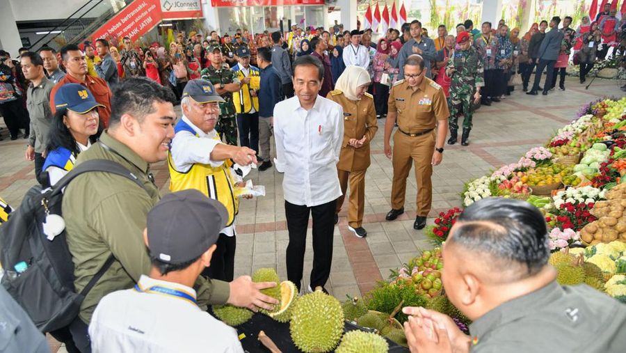 Jokowi Resmikan Pasar Terbesar di Indonesia, Ada di Kota Batu. (Dok. Vico - Biro Pers Sekretariat Presiden)