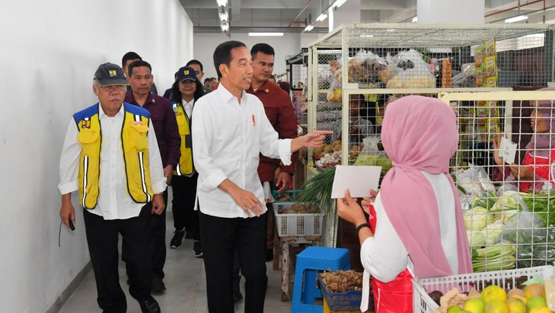 Jokowi Resmikan Pasar Terbesar di Indonesia, Ada di Kota Batu. (Dok. Vico - Biro Pers Sekretariat Presiden)
