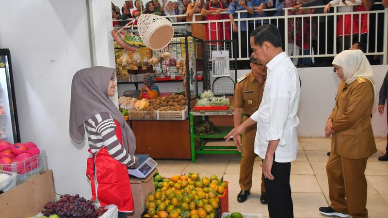 Jokowi Resmikan Pasar Terbesar di Indonesia, Ada di Kota Batu. (Dok. Vico - Biro Pers Sekretariat Presiden)