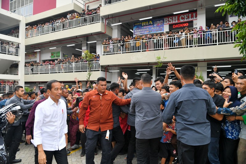Jokowi Resmikan Pasar Terbesar di Indonesia, Ada di Kota Batu. (Dok. Vico - Biro Pers Sekretariat Presiden)