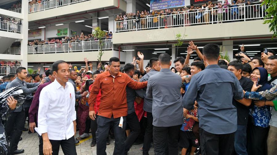 Jokowi Resmikan Pasar Terbesar di Indonesia, Ada di Kota Batu. (Dok. Vico - Biro Pers Sekretariat Presiden)