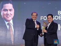 Erick Thohir Dinobatkan Best Leader for SOE Transformation