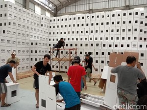 KPU Palembang Mulai Rakit 12 Ribu Kota Suara untuk Pemilu 2024