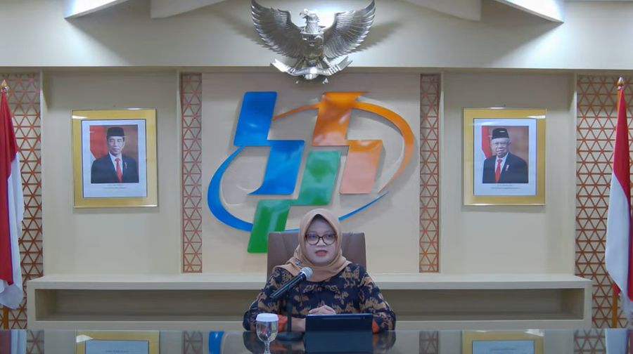 Deputi Bidang Statistik Distribusi dan Jasa BPS, Pudji Ismartini. (Tangkapan Layar Youtube)