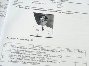 Heboh Foto Anies Baswedan Nongol di Soal Ujian SMK Lamongan
