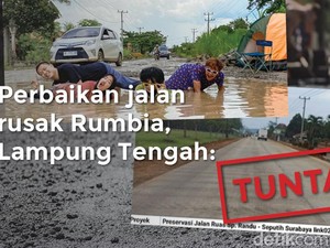 Before-After Jalanan di Lampung Tengah: Dulu Bak Kubangan, Kini Mulus