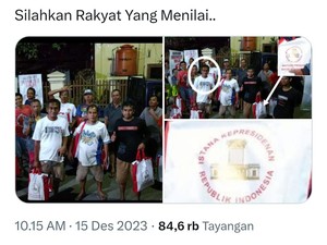 Viral Bantuan Presiden Dibagikan Tim Prabowo-Gibran, TKD Solo: Hoaks!