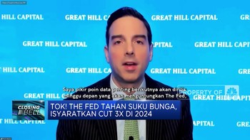 The Fed Tahan Suku Bunga, Isyaratkan Pemangkasan di 2024