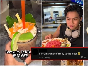 Iseng Coba Telur Ceplok Sirup hingga Teh Tarik Tom Yam, Influencer Ini Terkejut dengan Rasanya
