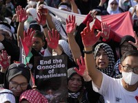 Warga RI Geruduk Kedubes AS, Tuntut Stop Perang di Gaza!
