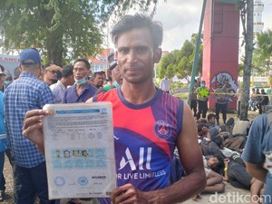 Penampakan Amin Tersangka Penyelundup 136 Rohingya saat Baru Tiba di Aceh